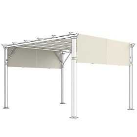 2 Pcs Pergola Replacement Canopy, UV Protection Pergola Shade Cover, Easy to Install, for 10 x 10ft Pergola, Cream White (Option: Cream White-350x320x80 mm)