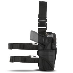 Tactical Drop Leg Thigh Gun Holster (Color: black)