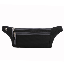Waterproof Fanny Pack for Running and Travel (Color: black)